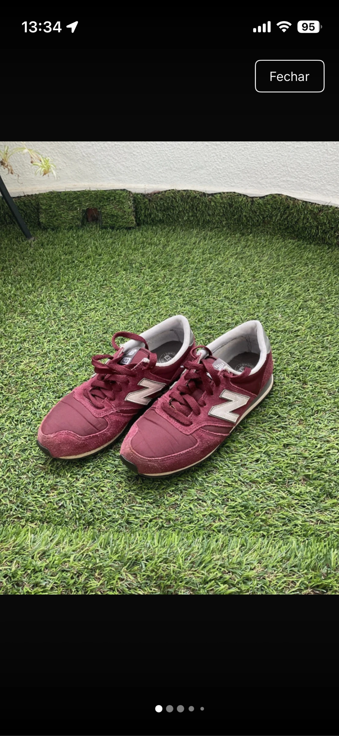 Ténis NewBalance bordô